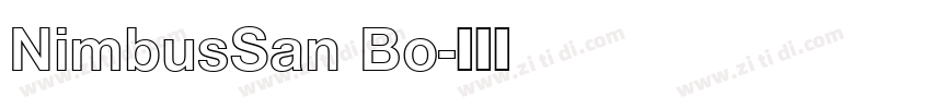 NimbusSan Bo字体转换